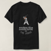 Aaron Judge Offiziell lizenzierte Mlb Apparel Pitc T-Shirt (Design vorne)