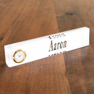 Aaron-Jungen-Namenslogo, Namensplakette