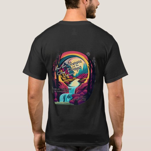 Aaron Kamm und die One Drops - Barkcat 2024 T-Shirt (Rückseite)
