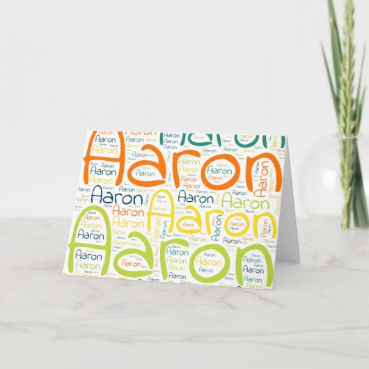 Aaron Karte (Vorderseite)