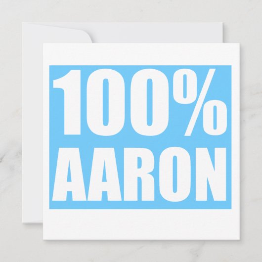 Aaron Name Einladung (Vorderseite)