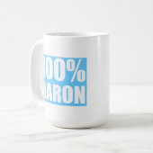 Aaron Name Kaffeetasse (Vorderseite Links)