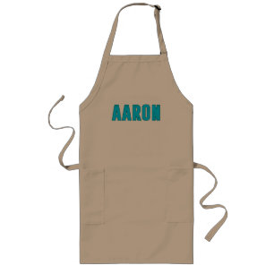 Aaron Name Lange Schürze