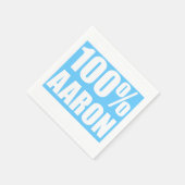Aaron Name Serviette (Ecke)