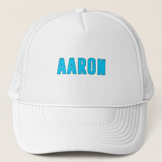Aaron Name Truckerkappe (Vorderseite)