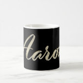 Aaron Name whitegold Tasse Teetasse Kaffeetasse (Mittel)
