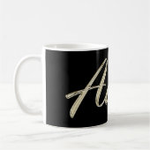 Aaron Name whitegold Tasse Teetasse Kaffeetasse (Links)