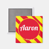 Aaron Red/Yellow Magnet (Vorderseite/Rückseite)