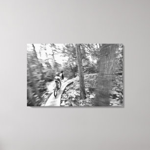 Aaron Rodgers Mountainbiken auf der Treppe zum Leinwanddruck