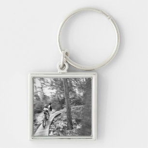 Aaron Rodgers Mountainbiken auf der Treppe zum Schlüsselanhänger