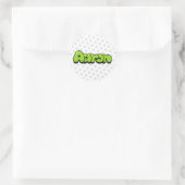 Aaron Runder Aufkleber (Tasche)