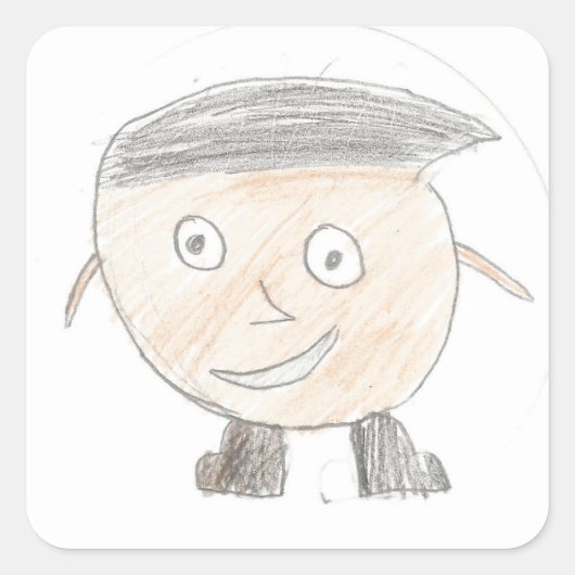 Aaron: Square Sticker (Vorderseite)