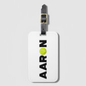 Aaron Tennis Gepäckanhänger (Vorderseite Vertikal)