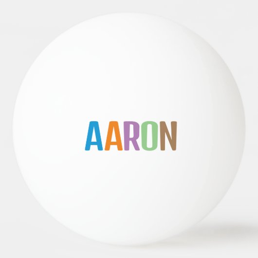 Aaron Tischtennisball (Vorderseite)