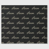 Aaron Vorname Name edles Geschenkpapier Papier (Flach)