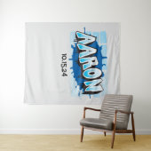 Aaron Your Graffiti Name Backdrop Foto-Op Wandteppich (Beispiel (Horizontal))