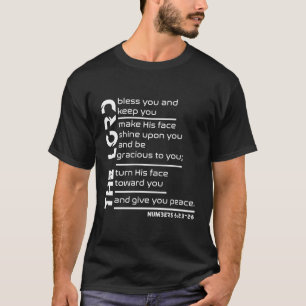 Aaronic Blessing Numbers 6 Modernes Design T-Shirt