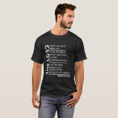 Aaronic Blessing Numbers 6 Modernes Design T-Shirt (Vorne ganz)