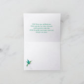 Aaronic Segen-Kolibri-Hebräer Karte (Innenseite)