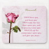 Aaronic Segen-Rosen-Englisch Mousepad (Vorne)