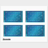 Aaronischer Segen! Rechteckiger Aufkleber (Blatt)