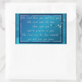 Aaronischer Segen! Rechteckiger Aufkleber (Tasche)