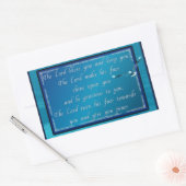 Aaronischer Segen! Rechteckiger Aufkleber (Umschlag)