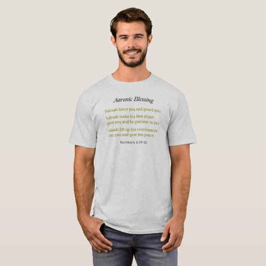 Aaronischer Segen T-Shirt (Vorne ganz)