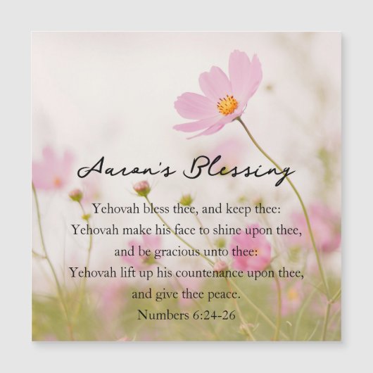 Aarons Segen-Magnet Magnetkarte (Vorderseite)