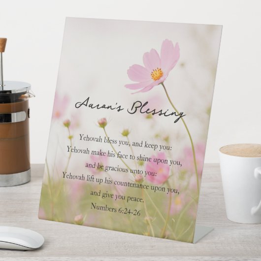 Aarons Segen Sockelschild (In Situ)