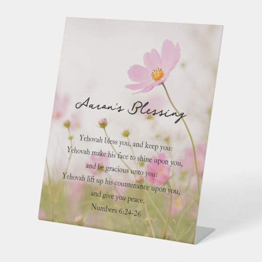 Aarons Segen Sockelschild (Vorderseite)