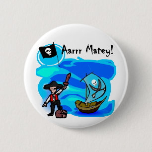 Aarrr Matey T-Shirts und Geschenke Button