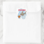 Aarshark Quadratischer Aufkleber (Tasche)