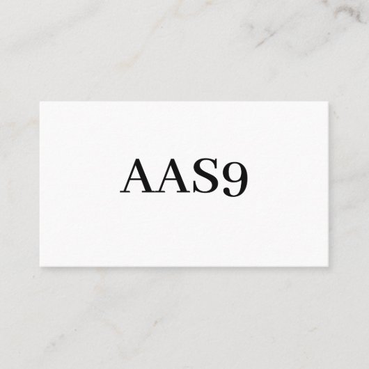 AAS9 VISITENKARTE (Vorderseite)