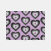 Aasexuelle Flaggenfarben auf einem verschwommenen  Fleecedecke (Vorderseite (Horizontal))