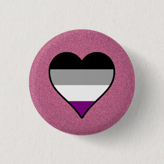 Aasexuelle Stolzherzen rosa Taste Button