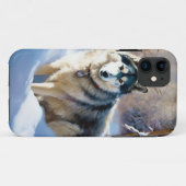 Aaskan Malamute Let It Snow Weihnachten Case-Mate iPhone Hülle (Rückseite (Horizontal))