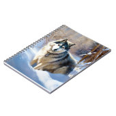 Aaskan Malamute Let It Snow Weihnachten Notizblock (Linke Seite)