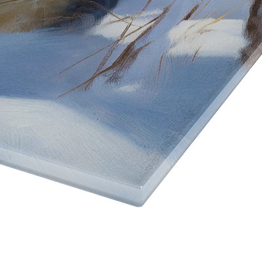 Aaskan Malamute Let It Snow Weihnachten Schneidebrett (Ecke)