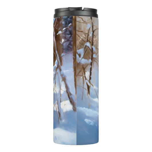 Aaskan Malamute Let It Snow Weihnachten Thermosbecher (Rückseite)