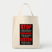 AASR Stopp and Listen Tasche (Vorne)