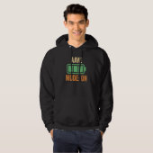 Aave-Modus aktiviert Krypto Hoodie (Vorne ganz)