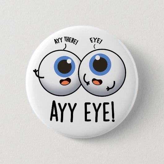 Aay Eye Funny AI Pun Button (Vorderseite)