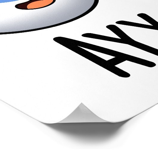 Aay Eye Funny AI Pun Poster (Ecke)