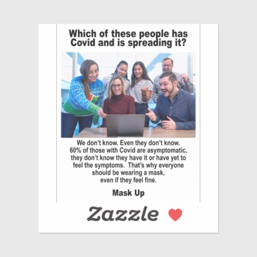 Aaymptomatischer Vinyl-Aufkleber Aufkleber (Blatt)