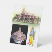aayodhya originale Lord rama temple view Sockelschild (Vorderseite)