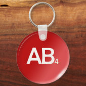 ab4 humanes Tropfen Schlüsselanhänger (Vorderseite)