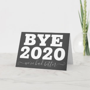 Ab 2020 haben wir besser geklappte Grußkarte Karte