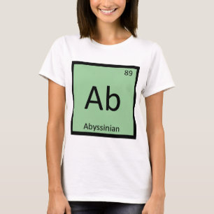Ab - Abessinische Chemie Periodensystem Element T-Shirt