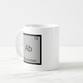 Ab - Abkürzung Funny Chemistry Element Symbol Kaffeetasse (Vorderseite Links)